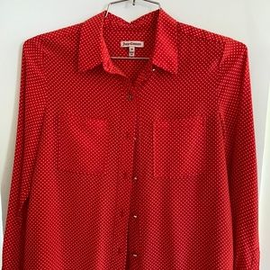 Juicy Couture Red/Orange Button Up Size XS
